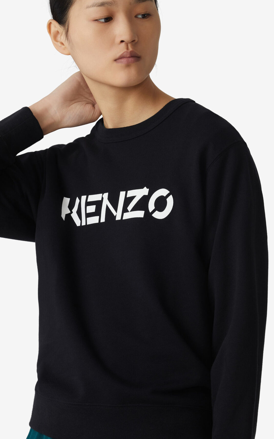 Kenzo Logo スウェット レディース 黒 - MQAUJC249